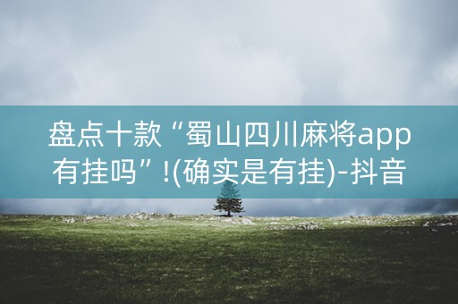 盘点十款“蜀山四川麻将app有挂吗”!(确实是有挂)-抖音