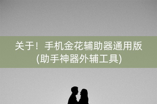 关于！手机金花辅助器通用版(助手神器外辅工具)