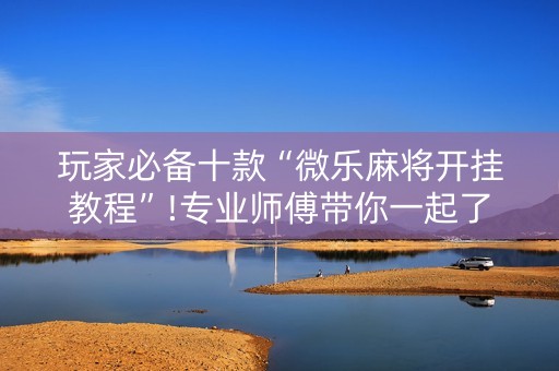 玩家必备十款“微乐麻将开挂教程”!专业师傅带你一起了解（详细教程）-抖音