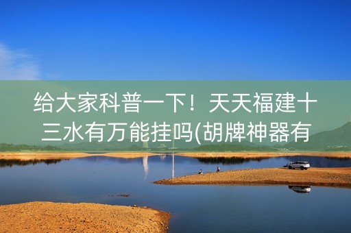 给大家科普一下！天天福建十三水有万能挂吗(胡牌神器有猫腻吗)