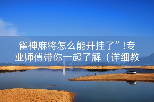 雀神麻将怎么能开挂了”!专业师傅带你一起了解（详细教程）-抖音