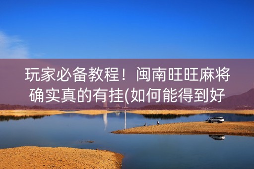 玩家必备教程！闽南旺旺麻将确实真的有挂(如何能得到好牌)