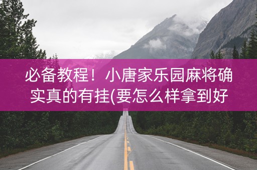必备教程！小唐家乐园麻将确实真的有挂(要怎么样拿到好牌)