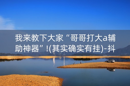 我来教下大家“哥哥打大a辅助神器”!(其实确实有挂)-抖音