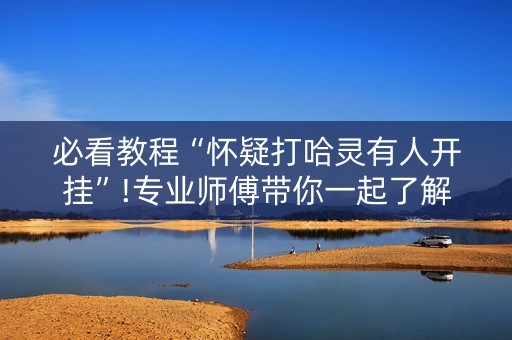 必看教程“怀疑打哈灵有人开挂”!专业师傅带你一起了解（详细教程）-抖音