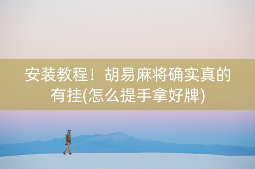 安装教程！胡易麻将确实真的有挂(怎么提手拿好牌)