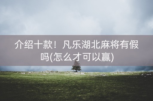 介绍十款！凡乐湖北麻将有假吗(怎么才可以赢)
