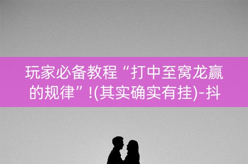 玩家必备教程“打中至窝龙赢的规律”!(其实确实有挂)-抖音