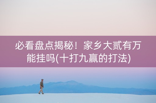必看盘点揭秘！家乡大贰有万能挂吗(十打九赢的打法)
