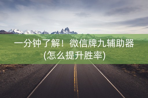 一分钟了解！微信牌九辅助器(怎么提升胜率)