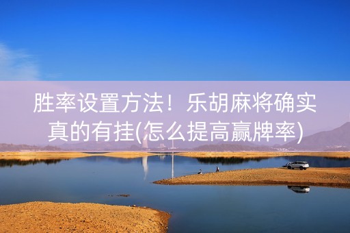 胜率设置方法！乐胡麻将确实真的有挂(怎么提高赢牌率)