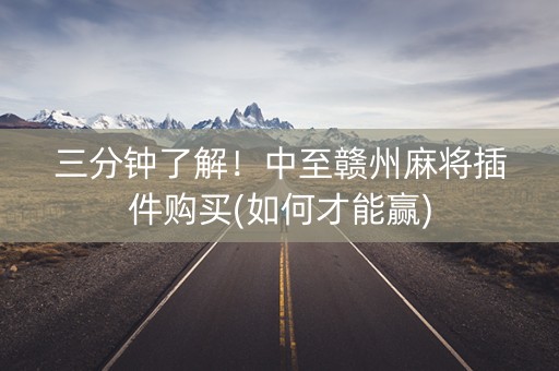 三分钟了解！中至赣州麻将插件购买(如何才能赢)