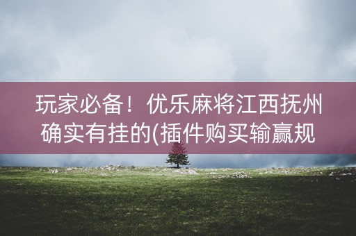 玩家必备！优乐麻将江西抚州确实有挂的(插件购买输赢规律)
