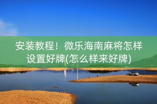 安装教程！微乐海南麻将怎样设置好牌(怎么样来好牌)