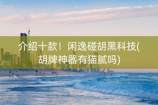 介绍十款！闲逸碰胡黑科技(胡牌神器有猫腻吗)
