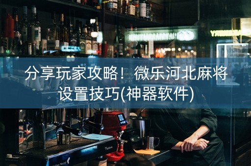 分享玩家攻略！微乐河北麻将设置技巧(神器软件)
