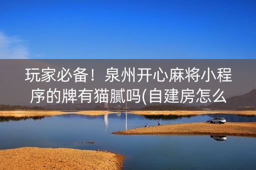玩家必备！泉州开心麻将小程序的牌有猫腻吗(自建房怎么赢)