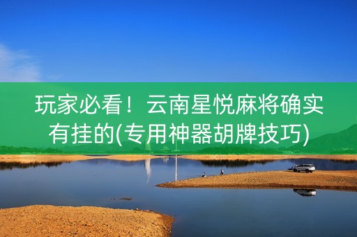 玩家必看！云南星悦麻将确实有挂的(专用神器胡牌技巧)