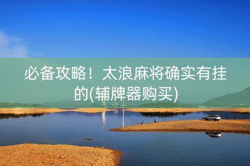 必备攻略！太浪麻将确实有挂的(辅牌器购买)