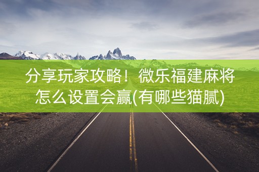 分享玩家攻略！微乐福建麻将怎么设置会赢(有哪些猫腻)