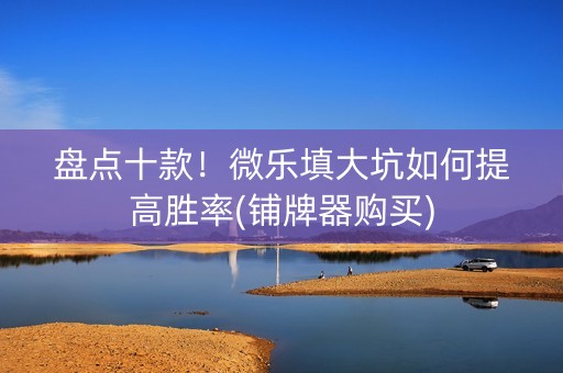 盘点十款！微乐填大坑如何提高胜率(铺牌器购买)