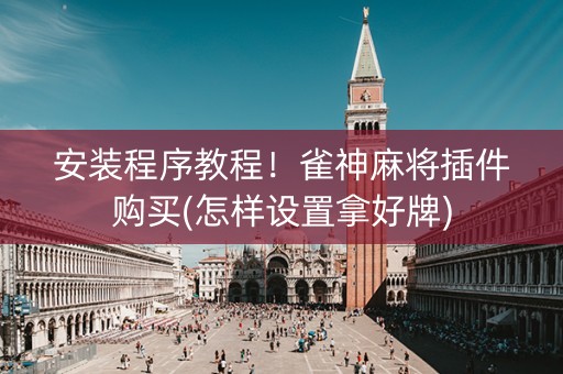 安装程序教程！雀神麻将插件购买(怎样设置拿好牌)