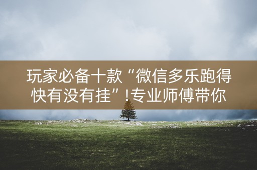 玩家必备十款“微信多乐跑得快有没有挂”!专业师傅带你一起了解（详细教程）-抖音