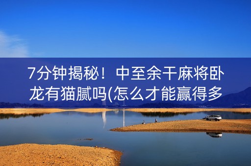 7分钟揭秘！中至余干麻将卧龙有猫腻吗(怎么才能赢得多)