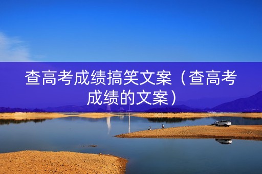 查高考成绩搞笑文案（查高考成绩的文案）