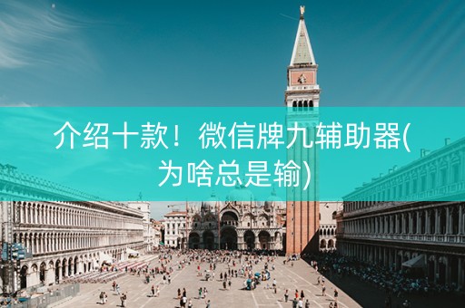 介绍十款！微信牌九辅助器(为啥总是输)