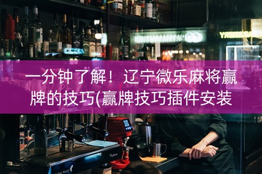 一分钟了解！辽宁微乐麻将赢牌的技巧(赢牌技巧插件安装)