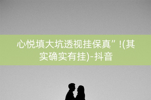 心悦填大坑透视挂保真”!(其实确实有挂)-抖音