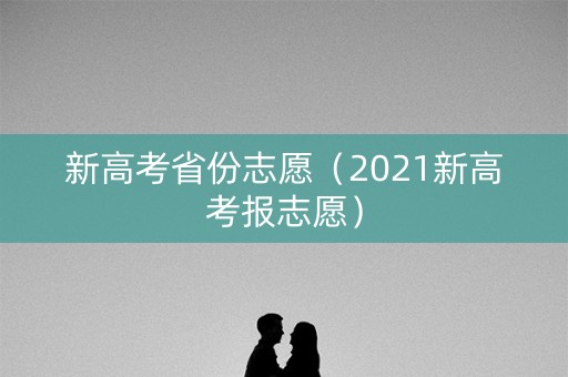 新高考省份志愿（2021新高考报志愿）