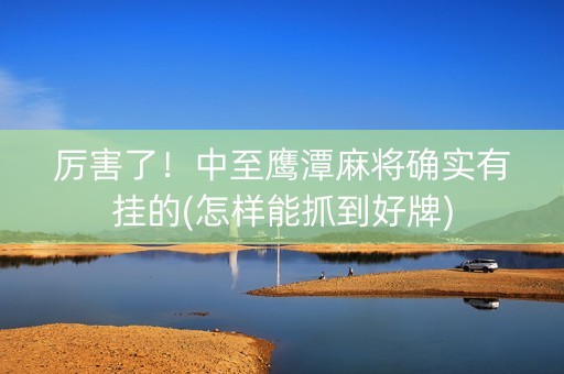 厉害了！中至鹰潭麻将确实有挂的(怎样能抓到好牌)
