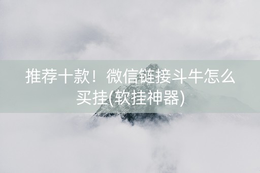 推荐十款！微信链接斗牛怎么买挂(软挂神器)