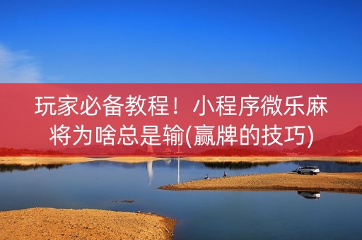 玩家必备教程！小程序微乐麻将为啥总是输(赢牌的技巧)