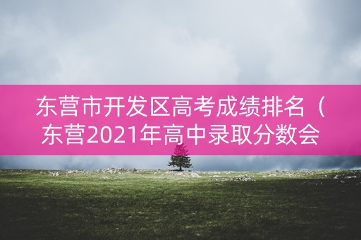 东营市开发区高考成绩排名（东营2021年高中录取分数会比往年高多少）