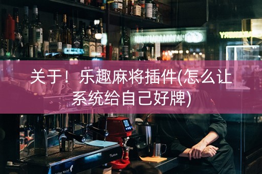 关于！乐趣麻将插件(怎么让系统给自己好牌)