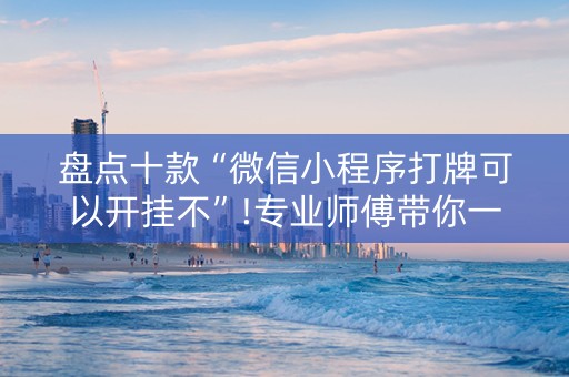 盘点十款“微信小程序打牌可以开挂不”!专业师傅带你一起了解（详细教程）-抖音