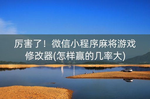 厉害了！微信小程序麻将游戏修改器(怎样赢的几率大)