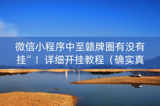 微信小程序中至赣牌圈有没有挂”！详细开挂教程（确实真的有挂)-抖音