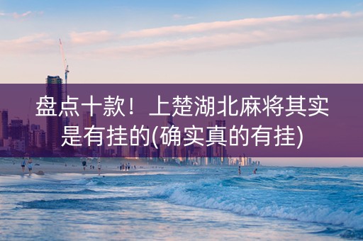 盘点十款！上楚湖北麻将其实是有挂的(确实真的有挂)