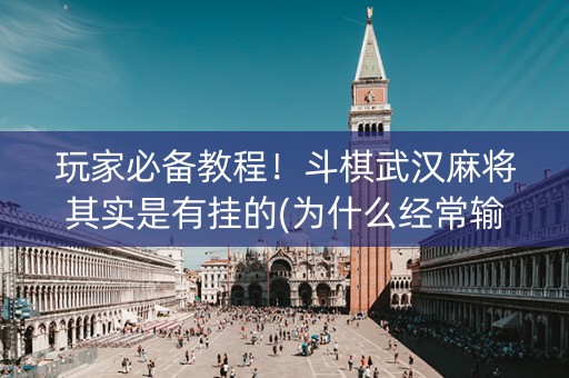 玩家必备教程！斗棋武汉麻将其实是有挂的(为什么经常输)