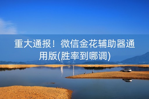 重大通报！微信金花辅助器通用版(胜率到哪调)
