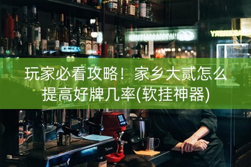 玩家必看攻略！家乡大贰怎么提高好牌几率(软挂神器)