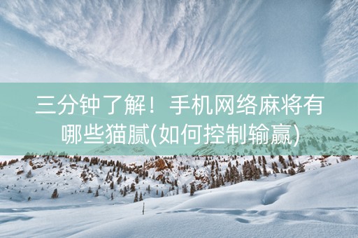 三分钟了解！手机网络麻将有哪些猫腻(如何控制输赢)
