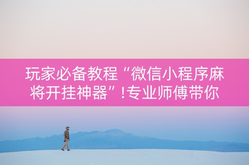 玩家必备教程“微信小程序麻将开挂神器”!专业师傅带你一起了解（详细教程）-抖音