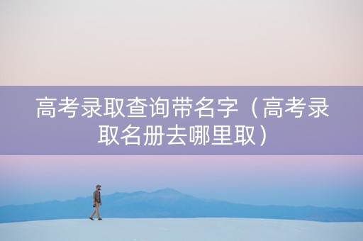 高考录取查询带名字（高考录取名册去哪里取）