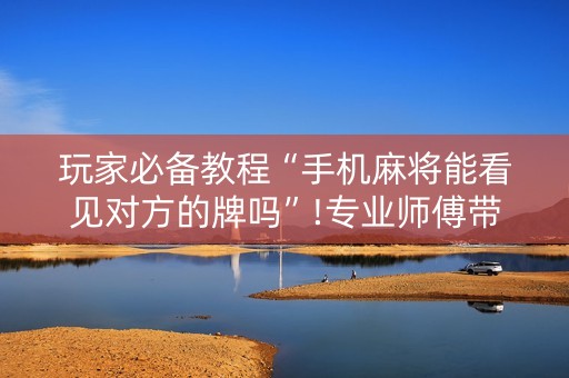 玩家必备教程“手机麻将能看见对方的牌吗”!专业师傅带你一起了解（详细教程）-抖音