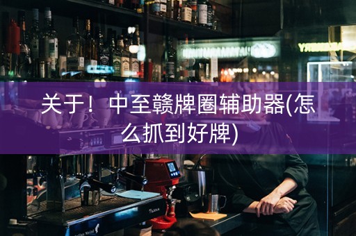关于！中至赣牌圈辅助器(怎么抓到好牌)